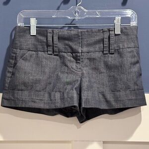 Heart Soul Dark Cuffed Denim-Look Shorts Juniors Size 1